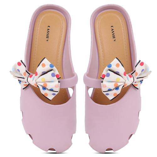 Image of CASSIEY Fashion Slippers For Women slipper Printed Bow design Slip on Flat Sandals