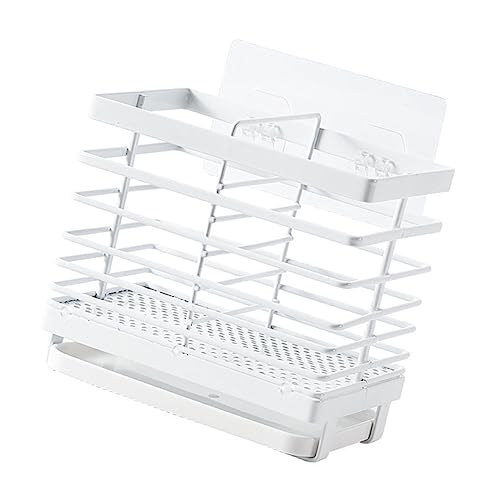 HOLIDYOYO 1pc Multifunctional Wall Mounted Chopsticks Holder Rack Kitchen Storage Organizer for Easy Drainage Space Saving Design Telescopic for Home Restaurant and Hotel Use