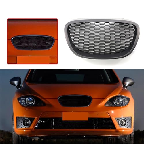 Calandre de capot avant pour SEAT Leon MK2 finition robuste noire 2008 - 3