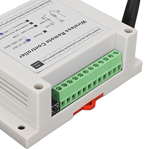 433mhz 8 Channel Remote Control Relay Switch, 0A DC 12V‑36V Relay Secure Remote Control Switch Relay Module with Remote Control for Motor Light Gate Door DIY Controller