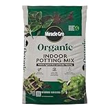 Miracle-Gro Organic Indoor Potting Mix, Protects Against Over and Under Watering, for Indoor Container Plants, Houseplants and Starter Plants, OMRI Listed, 16 qt.