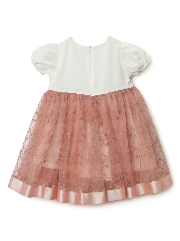 Image of Mi Arcus Corduroy Collar Dress for Baby Girl