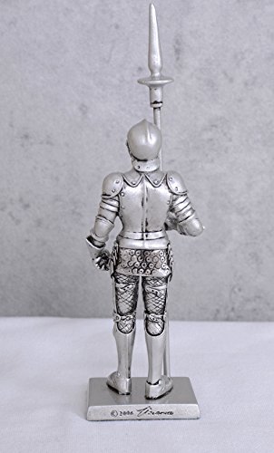 Ritter mit Lanze Mittelalter Rüstung Ritterfigur 15 cm signiert Sammelfigur rf001 Palazzo Exclusiv – Bild 4
