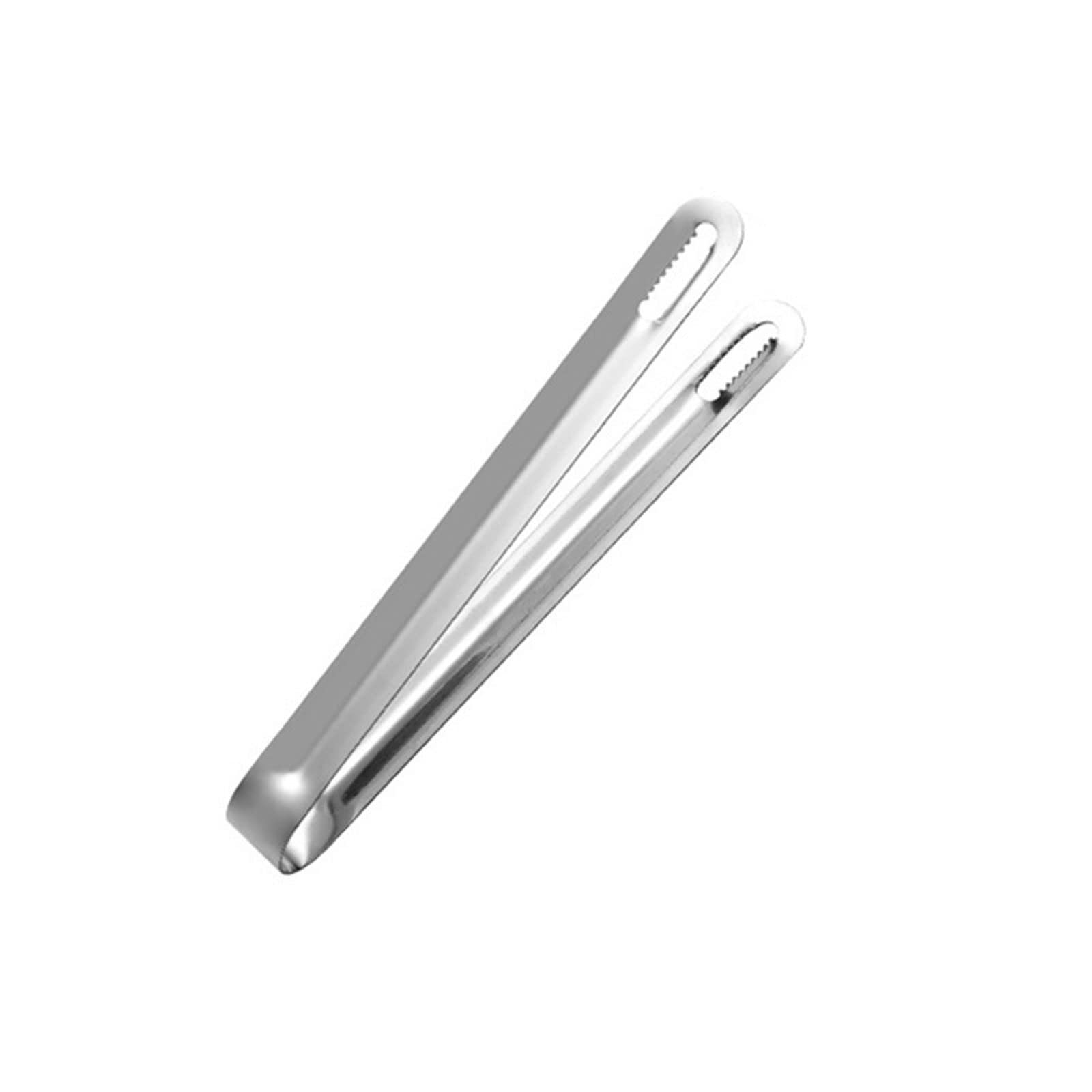 Pinzas para Hielo de Acero Inoxidable con Dientes para Cubitos de Hielo, Pinzas para Barbacoa, Pinzas Huecas para Pasteles, Pan, Parrilla, Carne, Accesorios de Cocina para el hogar