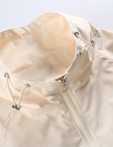 Silent Vortex Men's Zip Up Drawstring Lightweight Windbreaker Jackets Outdoor Raincoat Jacket With Bag3