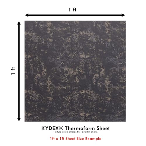 Image of KYDEX Thermoform Sheet - (P1 Texture) - (Infused Print) - (12in x 12in) - (Kryptek Obskura - Nox - Micro) - (1 Sheet) - (for Holster Making & Hobby) - (USA Made)
