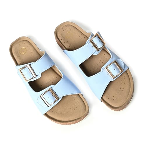 Image of Cork Sandals for Women, Fashion Trendy, Extra Soft, Extra Comfortable, Natural Cork and EVA Sole Sandals for Women /Girls