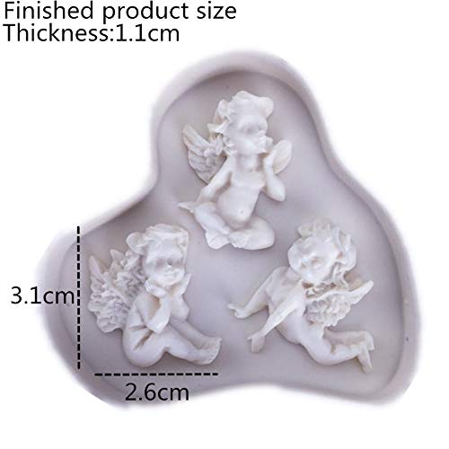 3 Style Little Angel Silicone Fondant Chocolate Cake Candy Mould Baby Angel Silicone Candle Soap Mold Baking Tools Resin Clay Craft #TOP5