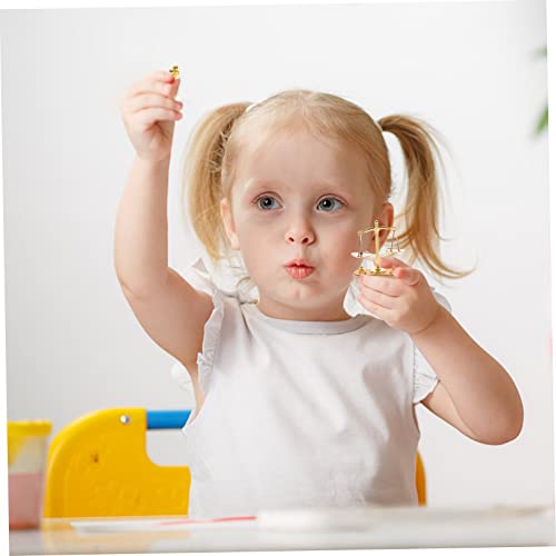 PLAFOPE 1 Conjunto De Mini Balança De Justiça Vintage Pequena Balança De Peso De Bronze Em Miniatura