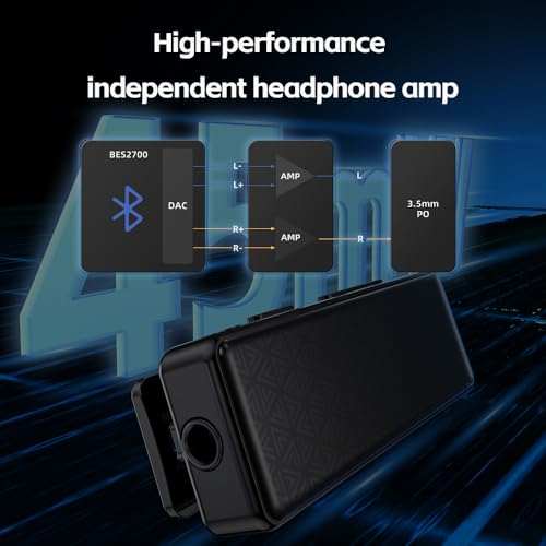Image of FiiO BTR11 Bluetooth 5.3 Receiver LDAC 3.5mm Built-in Mic Wireless Audio Headphone Amplifier Adapter (Black)