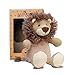 WILD BABY Microwavable Plush Pal - Cozy Heatable Weighted Stuffed Animal with Aromatherapy Lavender Scent, 12" Lion