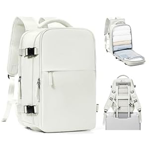 SZSYCN Biały Plecak Podróżny z Przegrodami