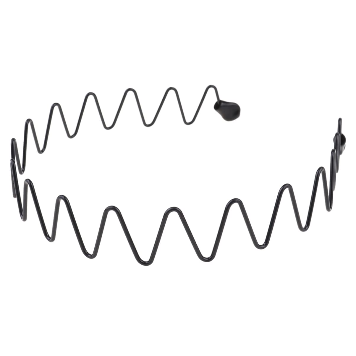 Mobestech 5pcs Slicked-back Hair Hoop Antiskid Outdoor Sports Headband for Men and Women Stretchy Headdress for Styling and Comfortable Hair Band Black