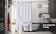 Curoayood No Hook Double Shower Curtain Set mit Snap in Liner, Heavy Duty Waffel Duschvorhang für Badezimmer, mit See Through Window, Maschine waschbar & wasserdicht 180x188 Zoll weiß