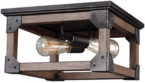 Sea Gull Lighting 7513302-846 Dunning Two-Light Flush Mount Ceiling Light, Stardust Finish