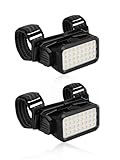 ZIDIYIRUO UTV Dome Lights, 32pcs LED Chips Type-C Rechargeable UTV Interior Light Compatible with Polaris RZR Ranger Can-Am Maverick Honda Talon 1.25'-2.0' Roll Bar Cage Roof Lights (2 Packs)