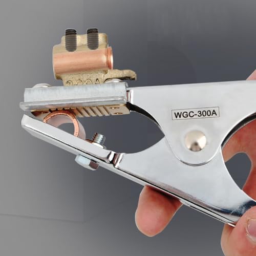 Natudeco Welding Ground Clamp Grounding Work Clamp 300A Welder Welding Earth Clamp Iron Plated for Soldering Welding Machine, Natudeco1ms236xah0