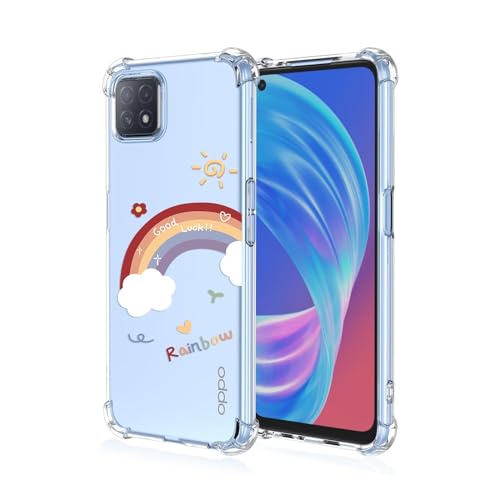 ATISIJIE Funda para OPPO A72,para Niñas y Mujeres,Diseño de Florales Flores a Prueba de Golpe Transparente Funda para OPPO A72-A01