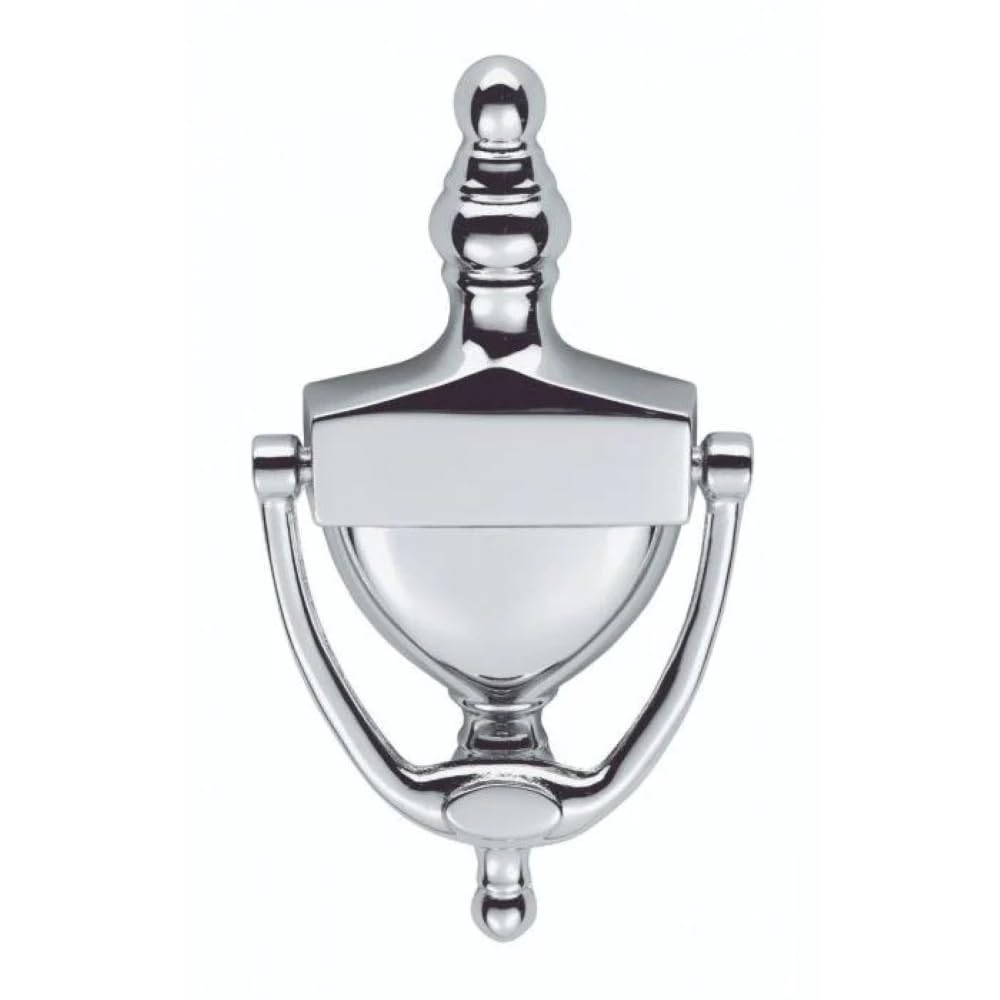 EuroArt Urn Style Door Knocker, Solid Metal, Decorative, Traditional Design, Front Door Hardware (Polished Brass, 200mm)
