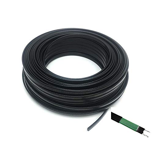 Hochwertiges selbstregulierendes Heizkabel 8 mm Gefrierschutz für Wasserleitungen 20 W/m Abtauen von Schneeschmelzdrähten   5 m
