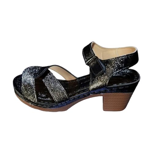 Sandalias de Vestir Mujer Tacon Comodas Verano Fiesta Zapatos Tacon Medio Elegante Cierre De Hebilla Casual Sandals Punta Abierta Moda Boda Pole Dance Sandalia Plataforma Novia Baile Baratas Regalo