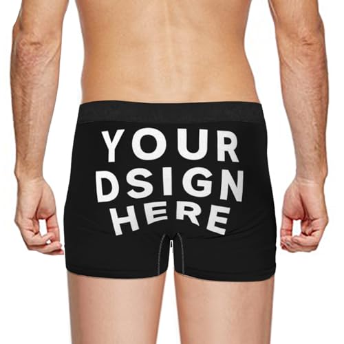 Customized underwear with personalized men's boxer briefs can add pictures and text as for couples or friends4