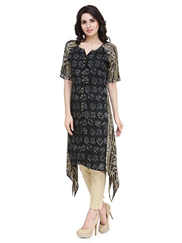 Image of INDIBELLE Raglan Double Print Rayon Kurta