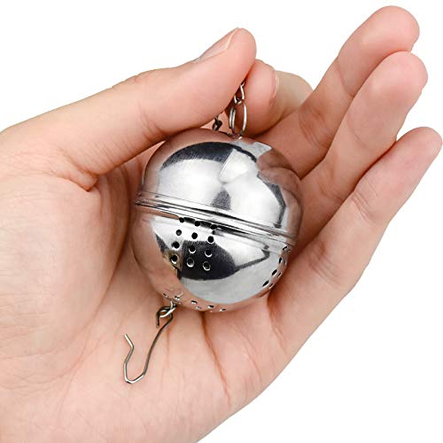 Winfred - Infusor de té de acero inoxidable, diámetro 4 cm, filtro de té, especias y condimentos - Imagen 7