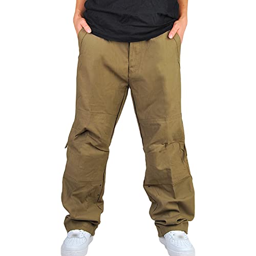 Pantalon multi-poches homme ample en coton avec poches cargo
