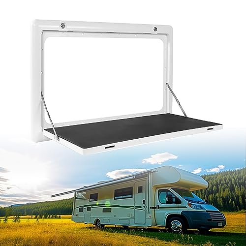 Table pliante pour camping-car compacte et robuste en aluminium pour manger dehors facilement
