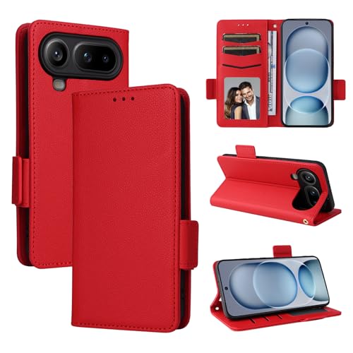 �X�}�z�P�[�X �Ή��@�� for Honor Magic8 Pro Air �X�}�z�P�[�X�y�t���b�v�X�^���h�E�}�O�l�b�g�J�E�J�[�h�X���b�g�t���E�H���b�g�z Red