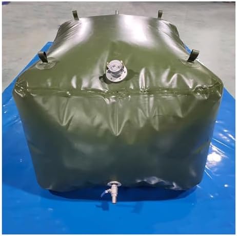 Foldable Gasoline Storage Tank - 1.1mm TPU Fuel Bladder for No-Spill Diesel Transfer, Perfect for Marine, Farm, and Bilge Applications (2x1.5x0.7m)