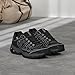 Skechers Men's Afterburn M. Fit Fashion Sneakers – Leather Upper, Memory Foam Insole, Rubber Outsole, Black/Charcoal, 13 X-Wide