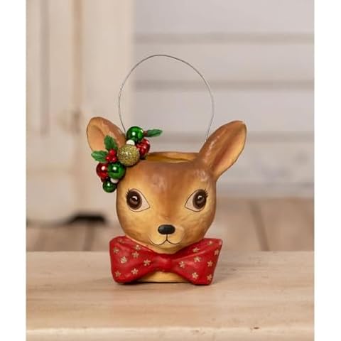 Bethany Lowe Retro Reindeer Bucket Cover