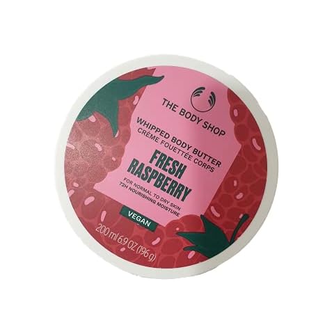 THE BODY SHOP Fresy Raspberry Whipped Body Butter 72HR NOURISHING MOISTURE LIGHT WEIGHT TEXTURE FOR NORMAL TO DRY SKIN Cover