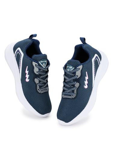 Image of SKITTER Women's Lightweight Sports Shoes Mesh Material Black Color Footwear (GN-236)