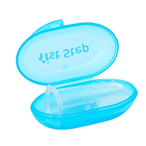Image of 1st Step Silicone Finger Brush Pack of 2 (Blue)