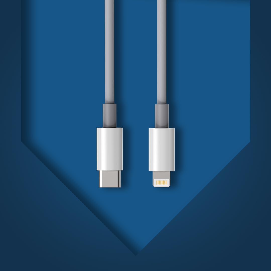 Techcraft Fast Charging Cable for iPhone | USB Type C Lightning Charger Cord for Speed Charging & Data Transfer