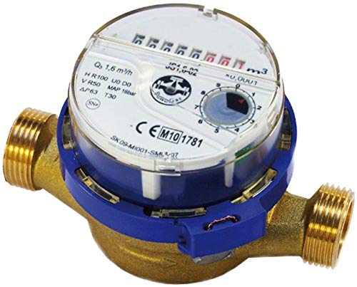Flux de compteur d'eau de haute qualité, l'eau froide 3/4 de pouce (1 pouce) mètres bsp 4,0 m3 / h