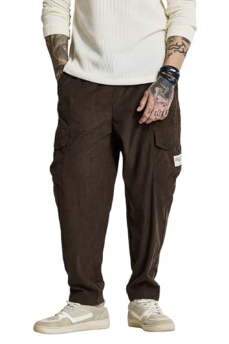 Image of SNITCH Men's Relaxed Fit Mid Rise Cargo Pant