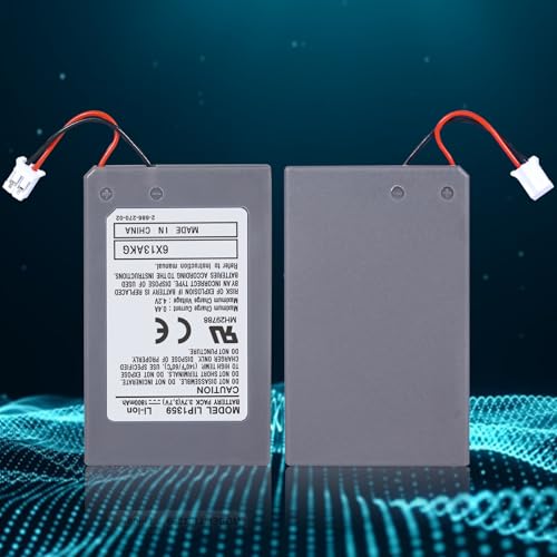 Image of Battery Replacement for PS3 Controller, 1800mAh LIP1359 Li-ion Battery with Cable, Compatible with PlayStation 3 DualShock 3 Wireless Controllers (CECHZC2E, CECHZC2U)