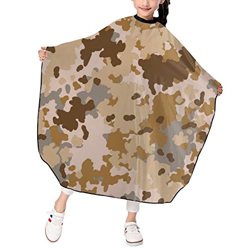 Forest Camouflage Pattern Kids Haircut Barber Cape Cover For Hair Cutting,Hairdressing And Shampoo For Boys Girls