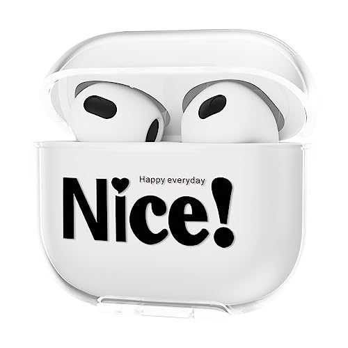 Étui AirPods 3 housse de protection transparente en TPU souple pour écouteurs Apple 3e gén