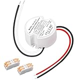 MujHoJm Waterproof IP67 LED Driver 30 Watts, LED Power Supply 12V 2.5A, Round 120V to 12V Transformer for Indoor and Outdoor LED Lighting