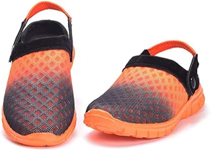 Heren Womens Klompen Tuinschoenen Ademend Mesh Slippers Strand Sandalen Outdoor Sport Casual Zomer Flip Flops, Zwart Blauw, 36 EU