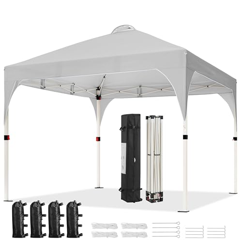 Yaheetech 10x10 Pop Up Canopy Tent with Vent, Easy Set Up...