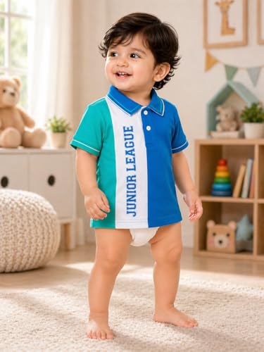 Image of BODYCARE Kids Inafant Boys Half Sleeves Cotton T-Shirt | Skin Friendly Regular Fit | Ultra Soft Breathable Comfortable & Durable | Pack of 2 | Assorted |Casual for Toddler
