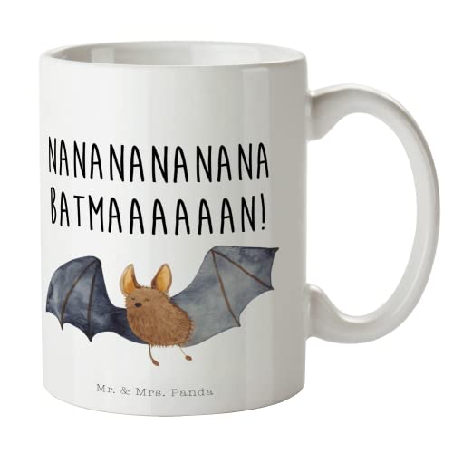 Mr. & Mrs. Panda Tasse chauve-souris volante - cadeau, animaux, tasse à café, bonne humeur, dictons drôles, thé, chauves-souris, Batman, motifs d'animaux mignons, tasses, tasses à café, bureau Cover