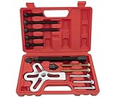 VQL Harmonic Balancer Steering Wheel Puller Kit (13 Piece) with Blow-Molded Case Use for Removing Ha