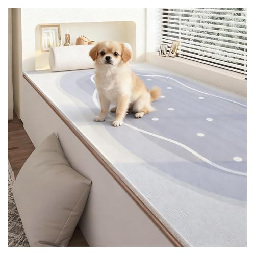 Tyzlup Cojín para Ventanal Cojín de Terciopelo para Asiento Ventana, Resistente a arañazos Gato, Antideslizante, Acolchado, Lavable, para Muebles Interior(P6,180cmx60cm (71inx24in))